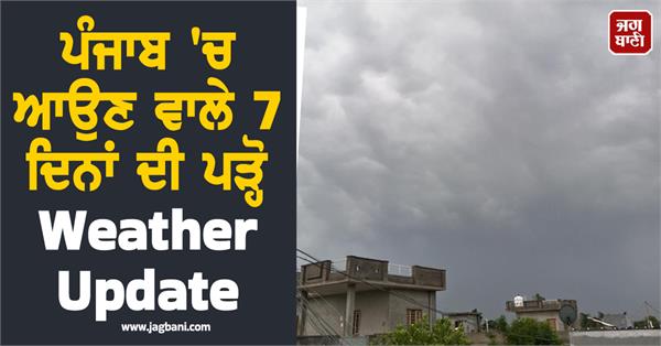 read the weather for the next 7 days in punjab