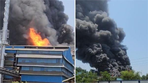 gujarat  chemical factory  fire  worker injured