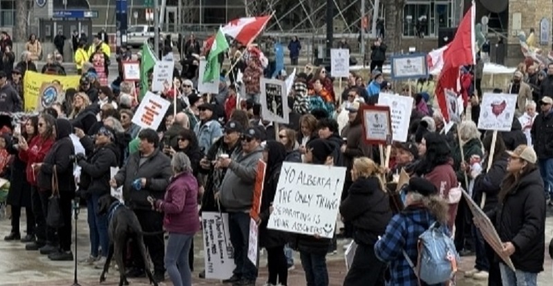 ਐਡਮੰਟਨ 'ਚ ਫਰਸਟ ਨੇਸ਼ਨਜ਼ ਦੇ ਸਮਰਥਨ 'ਚ ਰੈਲੀ