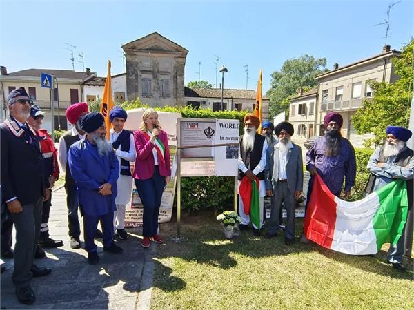 monument established  indian sikh soldiers