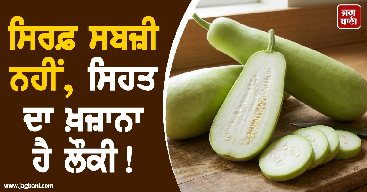 ਸਿਰਫ਼ ਸਬਜ਼ੀ ਨਹੀਂ, ਸਿਹਤ ਦਾ ਖ਼ਜ਼ਾਨਾ ਹੈ ਲੌਕੀ! ਜਾਣੋ ਇਸ ਦੇ ਖਾਣ ਦੇ ਹੈਰਾਨੀਜਨਕ ਫਾਇਦੇ