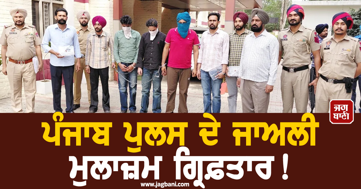 ਪੰਜਾਬ ਪੁਲਸ ਦੇ ਜਾਅਲੀ ਮੁਲਾਜ਼ਮ ਗ੍ਰਿਫ਼ਤਾਰ! ਕਾਰਾ ਜਾਣ ਉੱਡਣਗੇ ਹੋਸ਼