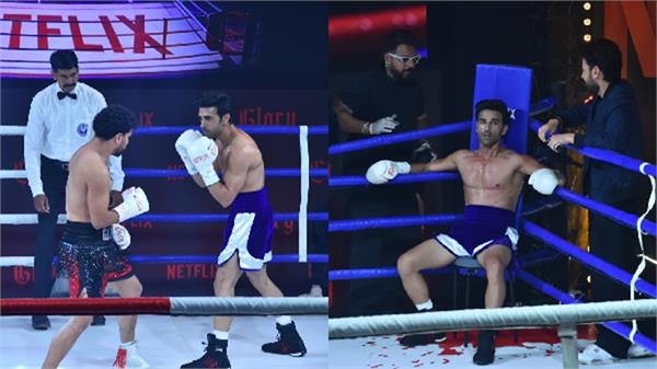 pulkit samrat play live boxing match at  glory  trailer launch