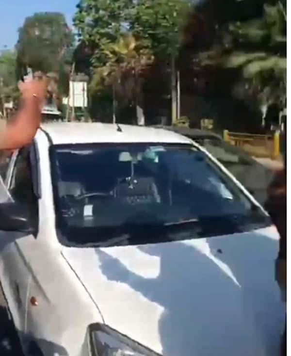 collision between car and activa in jalandhar and schoolgirl injured