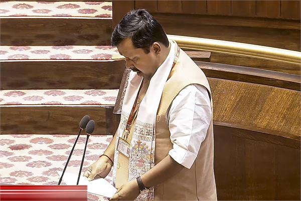 nitin nabin  rajya sabha  member  oath