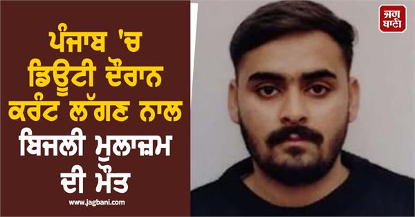 electricity employee dies after getting electrocuted while on duty in punjab