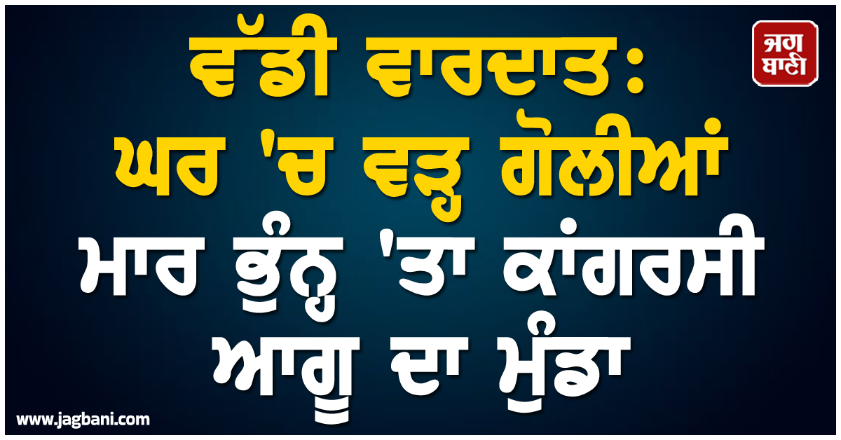 ਵੱਡੀ ਵਾਰਦਾਤ: ਘਰ ''ਚ ਵੜ੍ਹ ਗੋਲੀਆਂ ਮਾਰ ਭੁੰਨ੍ਹ ''ਤਾ ਕਾਂਗਰਸੀ ਆਗੂ ਦਾ ਮੁੰਡਾ, ਛੱਤੀਸਗੜ੍ਹ ''ਚ ਸਨਸਨੀ