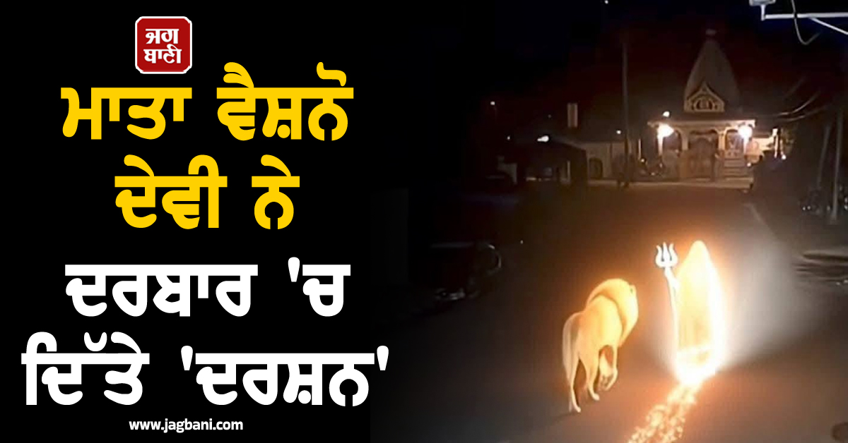 ਮਾਤਾ ਵੈਸ਼ਨੋ ਦੇਵੀ ਨੇ ਦਰਬਾਰ ''ਚ ਦਿੱਤੇ ''ਦਰਸ਼ਨ'', ਸੋਸ਼ਲ ਮੀਡੀਆ ''ਤੇ ਵਾਇਰਲ ਹੋਈ ਤਸਵੀਰ