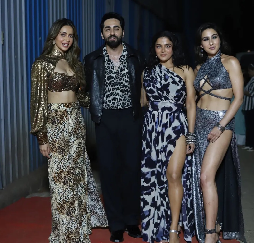 ਆਯੁਸ਼ਮਾਨ, ਰਕੁਲਪ੍ਰੀਤ, ਵਾਮਿਕਾ ਤੇ ਸਾਰਾ ਨੇ ਕੀਤੀ ਫਿਲਮ ‘ਪਤੀ ਪਤਨੀ ਔਰ ਵੋਹ ਦੋ’ ਦੀ ਪ੍ਰਮੋਸ਼ਨ