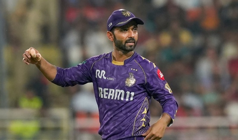 KKR ਦੇ ਕਪਤਾਨ ਰਹਾਣੇ ਨੂੰ ਲੱਗਾ ਵੱਡਾ ਝਟਕਾ; BCCI ਨੇ ਠੋਕਿਆ 12 ਲੱਖ ਰੁਪਏ ਦਾ ਜੁਰਮਾਨਾ
