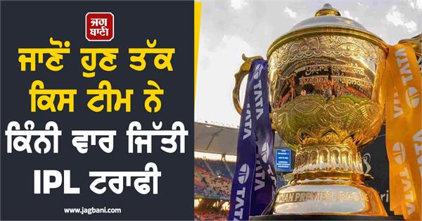 know how many times which team has won the ipl trophy till now