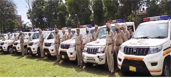 21 new hi tech vehicles added to gurdaspur police fleet