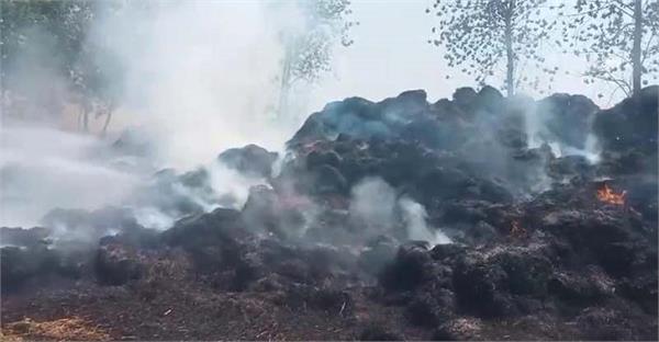 fire breaks out at gujjar camp in bhogpur