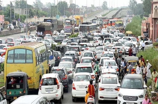 jalandhar  s traffic  very bad condition