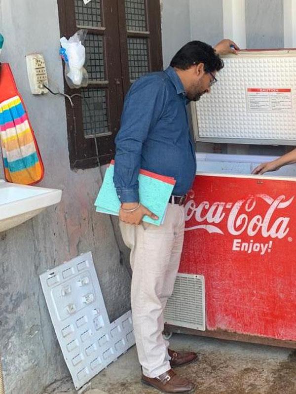 health department team seals 8 samples from border areas