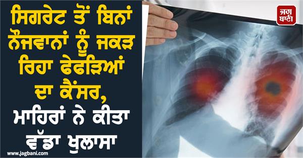 lung cancer is affecting young people