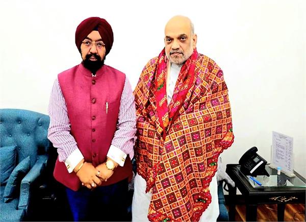mp vikramjit sahni meets amit shah