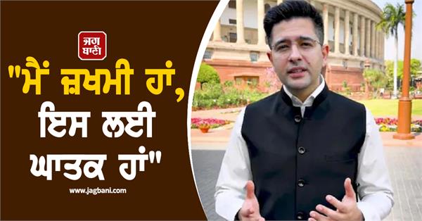 raghav chadha spoke on the party  s allegations