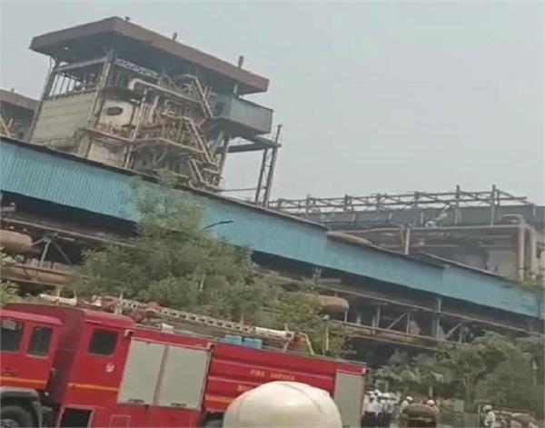 bhilai steel plant fire 7 workers injured