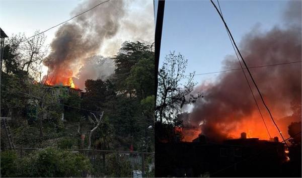 himachal pradesh  heritage market  fire  shops