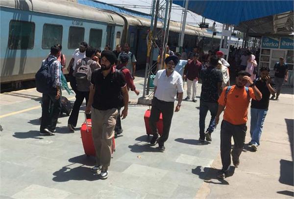 passengers worried due to train delays in scorching heat