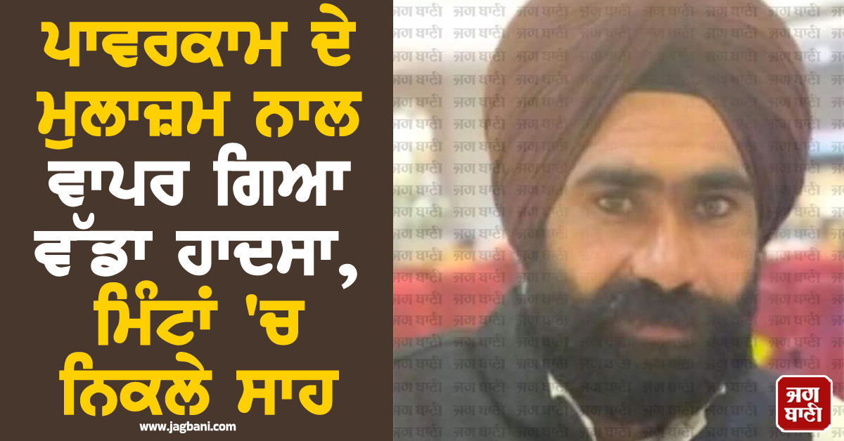 ਪਾਵਰਕਾਮ ਦੇ ਮੁਲਾਜ਼ਮ ਨਾਲ ਵਾਪਰ ਗਿਆ ਵੱਡਾ ਹਾਦਸਾ, ਮਿੰਟਾਂ 'ਚ ਨਿਕਲੇ ਸਾਹ