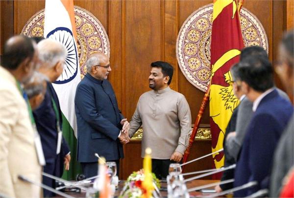 vice president radhakrishnan met with sri lankan president dissanayake