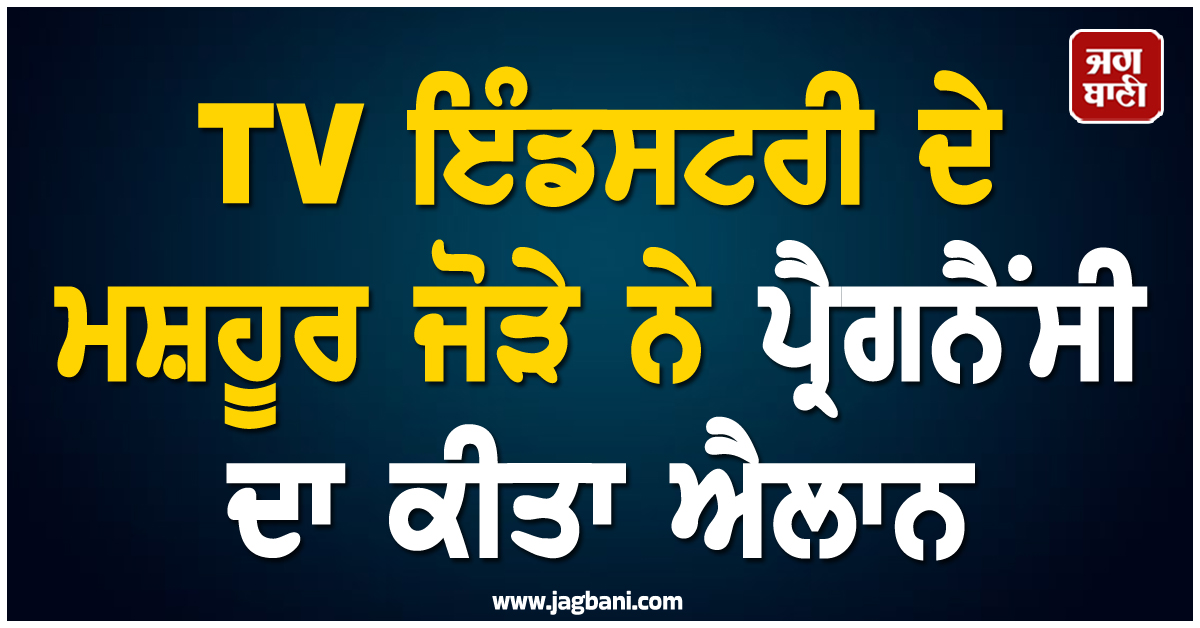 ਦੂਜੀ ਵਾਰ ਗੂੰਜਣਗੀਆਂ ਕਿਲਕਾਰੀਆਂ ! TV ਇੰਡਸਟਰੀ ਦੇ ਮਸ਼ਹੂਰ ਜੋੜੇ ਨੇ ਪ੍ਰੈਗਨੈਂਸੀ ਦਾ ਕੀਤਾ ਐਲਾਨ