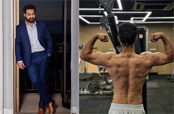 junior ntr shares workout photo  showcases transformation for   ntrneel  