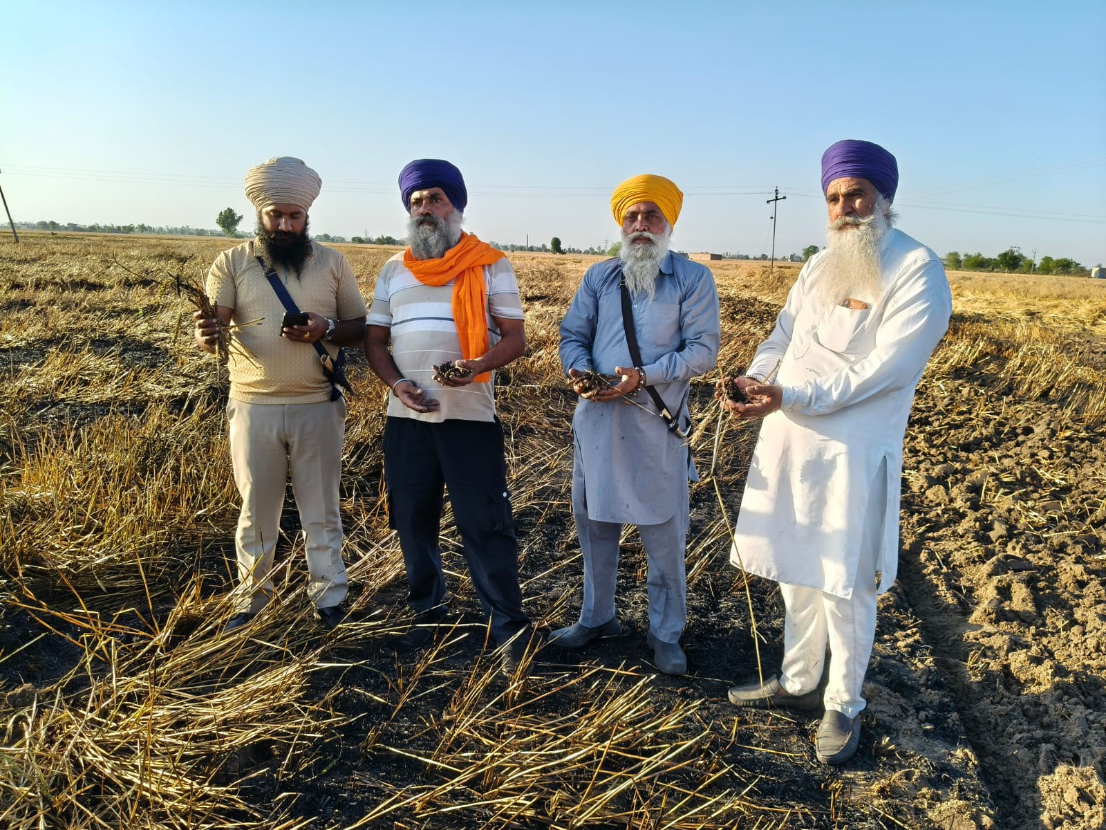 ਅੱਗ ਲੱਗਣ ਨਾਲ 8 ਏਕੜ ਕਣਕ ਦੀ ਫਸਲ ਸੜ ਕੇ ਸੁਆਹ