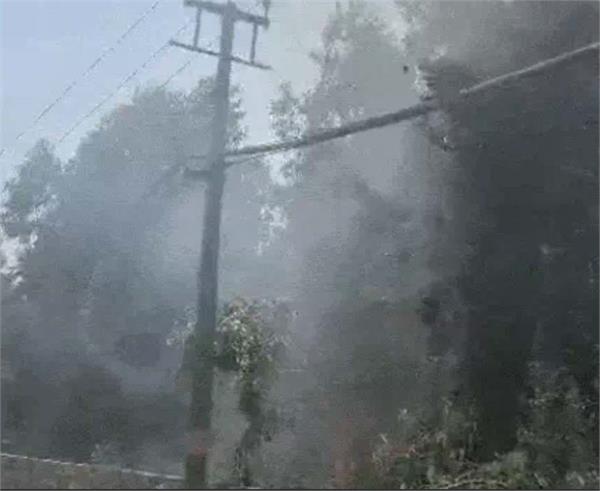 fire breaks out in residential area of gadaipur jalandhar