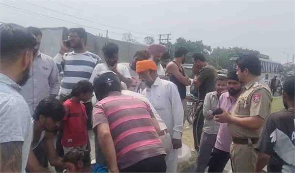 son dies after being hit by truck