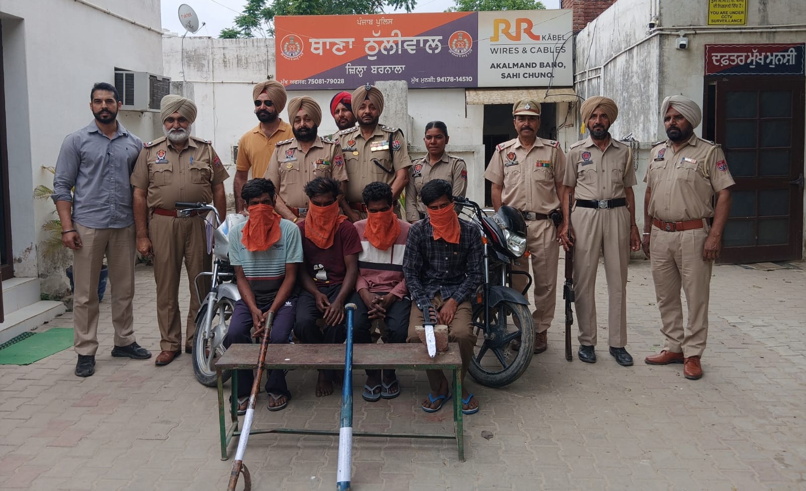 ਲੁੱਟਾਂ-ਖੋਹਾਂ ਦੀ ਤਿਆਰੀ ਕਰਦਾ ਗਿਰੋਹ ਬੇਨਕਾਬ, ਚਾਰ ਮੁਲਜ਼ਮ ਹਥਿਆਰ ਸਣੇ ਕਾਬੂ