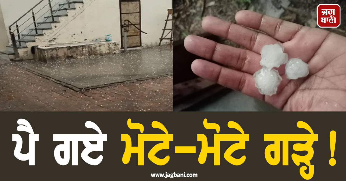 ਪੈ ਗਏ ਮੋਟੇ-ਮੋਟੇ ਗੜ੍ਹੇ! ਪੰਜਾਬ 'ਚ ਮੌਸਮ ਨੂੰ ਲੈ ਕੇ ਅਲਰਟ ਜਾਰੀ, ਪੜ੍ਹੋ ਵਿਭਾਗ ਦੀ ਤਾਜ਼ਾ ਭਵਿੱਖਬਾਣੀ