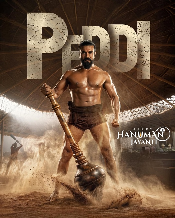 ਹਨੂਮਾਨ ਜਯੰਤੀ ''ਤੇ ਫਿਲਮ "ਪੈਡੀ" ਤੋਂ ਰਾਮ ਚਰਨ ਦਾ ਨਵਾਂ ਪੋਸਟਰ ਰਿਲੀਜ਼