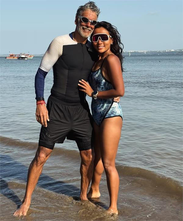 milind soman enjoys a 20km swim in goa  calls it a   beautiful experience  
