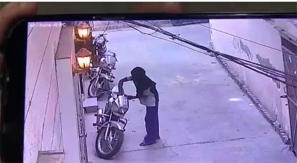 thief flees with bike stolen from outside house in jalandhar