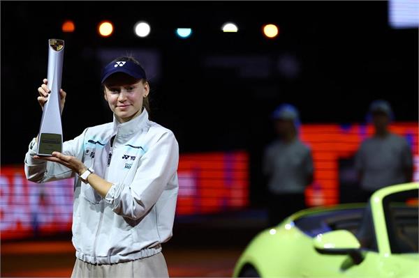 elena rybakina wins porsche tennis grand prix title for second time