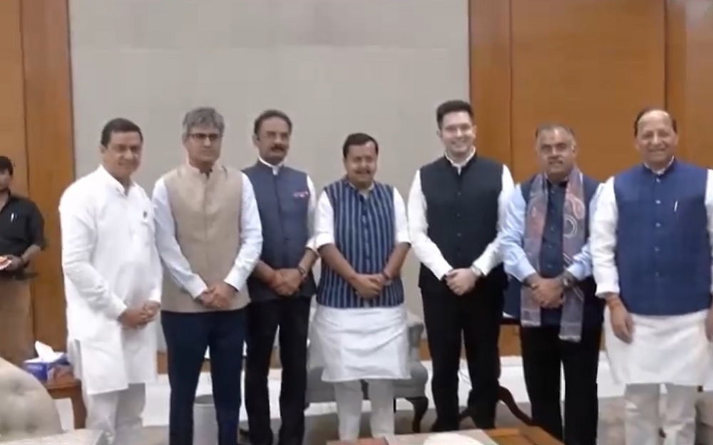 ਨਿਤਿਨ ਨਬੀਨ ਨੂੰ ਮਿਲੇ ਰਾਘਵ ਚੱਢਾ, ਅਸ਼ੋਕ ਮਿੱਤਲ ਤੇ ਸੰਦੀਪ ਪਾਠਕ, ਭਾਜਪਾ ਨੇ ਕੀਤਾ ਸੁਆਗਤ