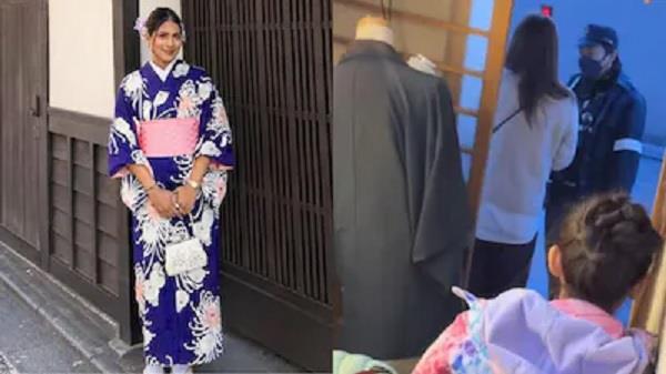 indian family japan trip kimono rental police