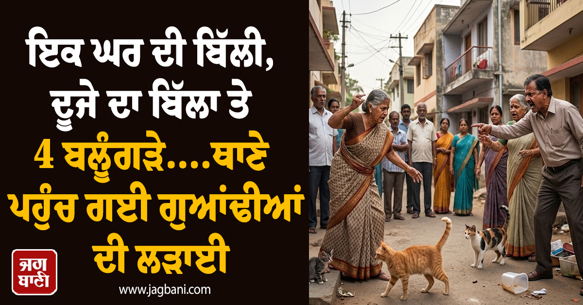 ਇਕ ਘਰ ਦੀ ਬਿੱਲੀ, ਦੂਜੇ ਦਾ ਬਿੱਲਾ ਤੇ 4 ਬਲੂੰਗੜੇ....ਥਾਣੇ ਪਹੁੰਚ ਗਈ ਗੁਆਂਢੀਆਂ ਦੀ ਲੜਾਈ