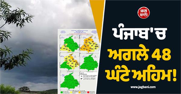 next 48 hours crucial in punjab thunderstorm alert