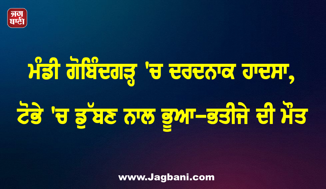 ਮੰਡੀ ਗੋਬਿੰਦਗੜ੍ਹ ''ਚ ਦਰਦਨਾਕ ਹਾਦਸਾ, ਟੋਭੇ ''ਚ ਡੁੱਬਣ ਨਾਲ ਭੂਆ-ਭਤੀਜੇ ਦੀ ਮੌਤ