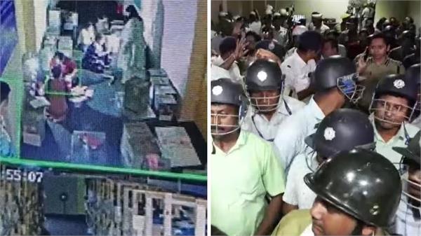 tmc workers guard evm strong room durgapur jaggery sweets bengal