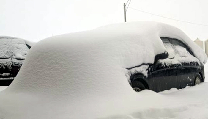 ਈਟੋਨੀਆ ''ਚ ਮੁੜ ਹੋਈ ਬਰਫਬਾਰੀ