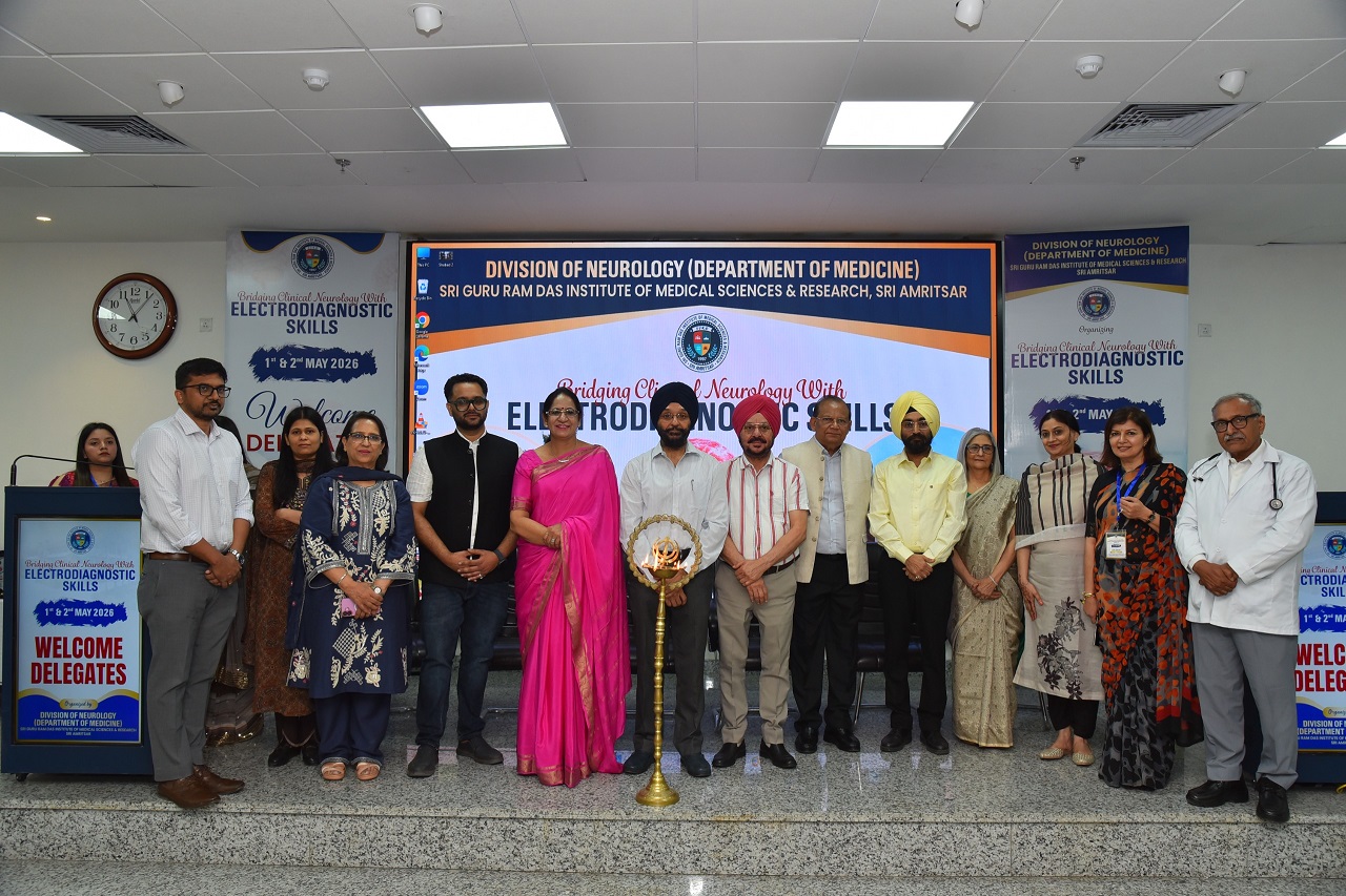 ਐੱਸ.ਜੀ.ਆਰ.ਡੀ. ਨਿਊਰੋ ਅਕੈਡਮੀ ਮੀਟ-2026: ਇਲੈਕਟ੍ਰੋਡਾਇਗਨੌਸਟਿਕ ਹੁਨਰਾਂ ਨਾਲ ਕਲੀਨਿਕ ਨਿਊਰੋਲੋਜੀ ਦਾ ਨਿਰਮਾਣ