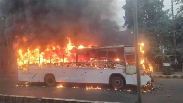 incidents of fires in buses