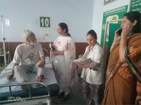 civil surgeon  s visit to mahilpur hospital