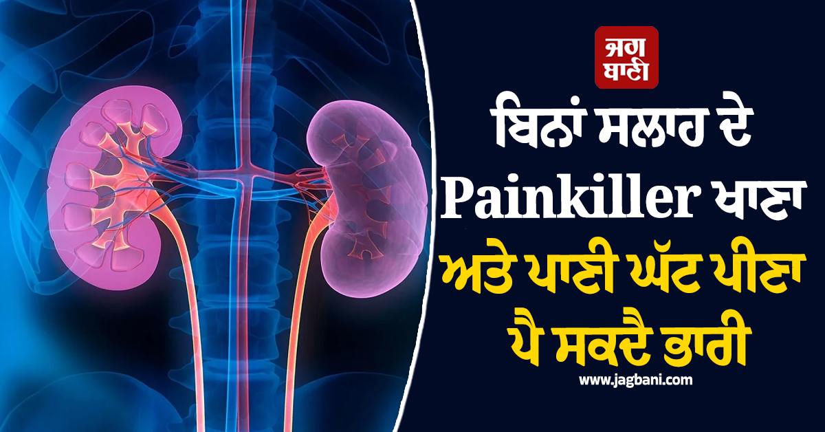 ਸਾਵਧਾਨ! ਬਿਨਾਂ ਸਲਾਹ ਦੇ Painkiller ਖਾਣਾ ਅਤੇ ਪਾਣੀ ਘੱਟ ਪੀਣਾ ਪੈ ਸਕਦੈ ਭਾਰੀ, ਇੰਝ ਰੱਖੋ ਕਿਡਨੀ ਨੂੰ ਹੈਲਦੀ