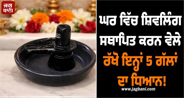 keep these 5 things in mind while installing a shivlinga at home
